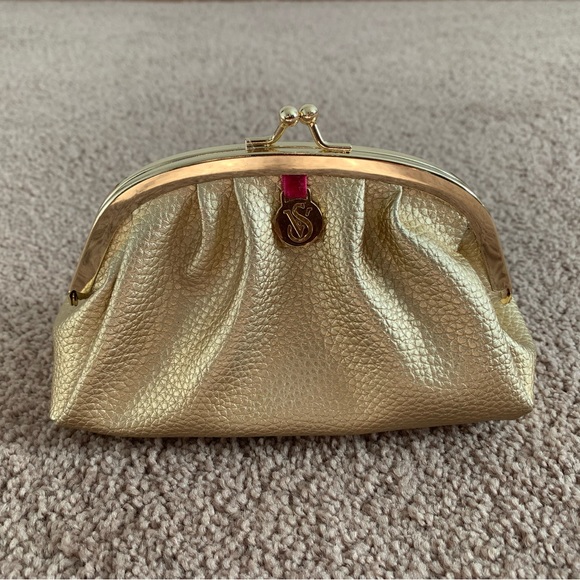 Victoria's Secret Bags Victorias Secret Gold Kisslock Change Coin